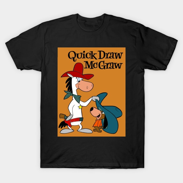 Quick Draw McGRAW : Cartoon Cowboy Sheriff Print T-Shirt by posterbobs